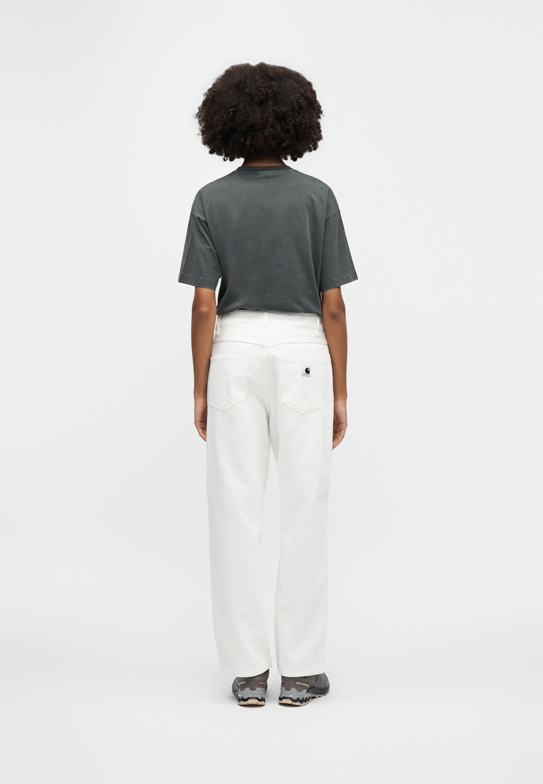 Carhartt WIP BRANDON PANT - Relaxed fit jeans - white - Zalando.co.uk