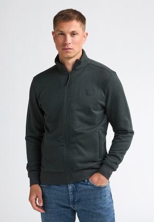 Petrol Industries, FRENCH TERRY ZIP SWEATER FORGELINE - Strickjacke - deep green