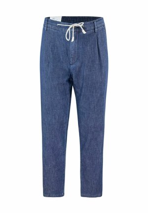 EFFETTO DENIM BLU - Pantaloni - blu