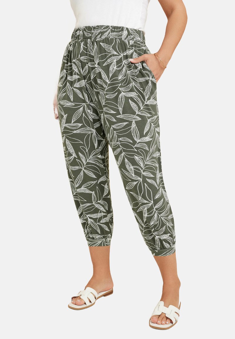 Yours Clothing Broek - khaki