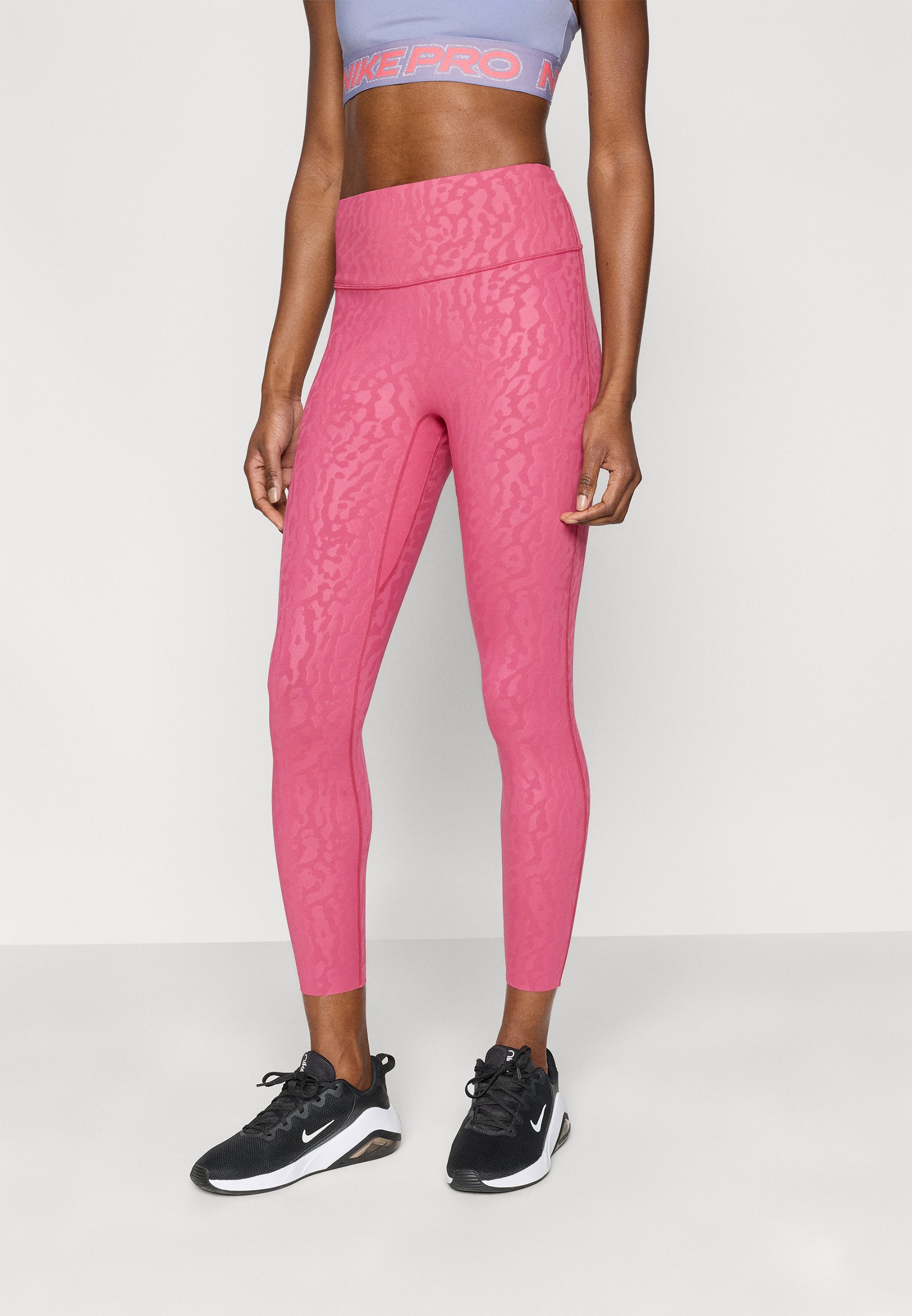 nike pink leopard print leggings
