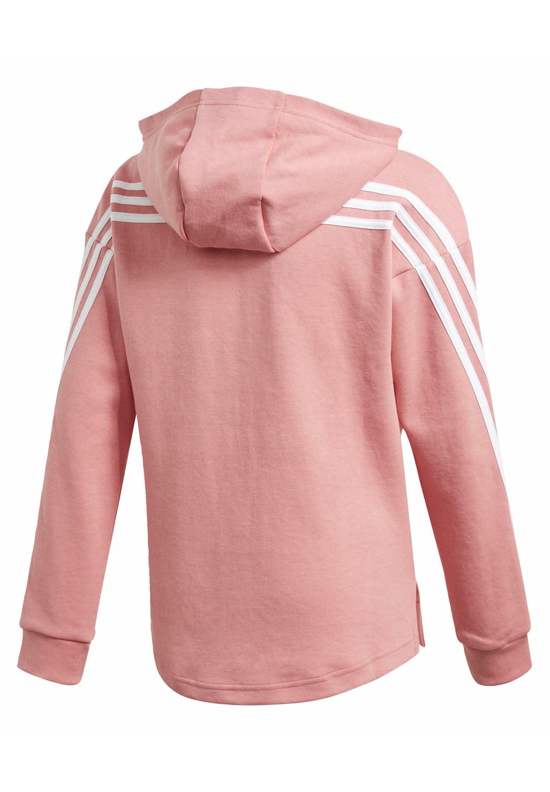 Adidas Performance 3 Stripes Full Zip Hoodie Sweatjakke Traeningstrojer Pink Zalando Dk