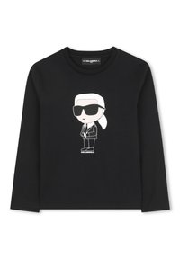 KARL LAGERFELD KIDS Majica z dolgimi rokavi - black