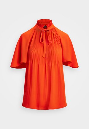 Lauren Ralph Lauren PLEATED GEORGETTE BLOUSE - Pluus - orange