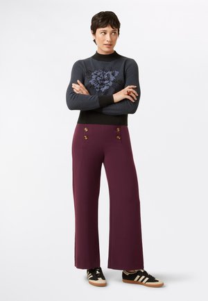 CINZIA MALONE - Broek - bordeaux red