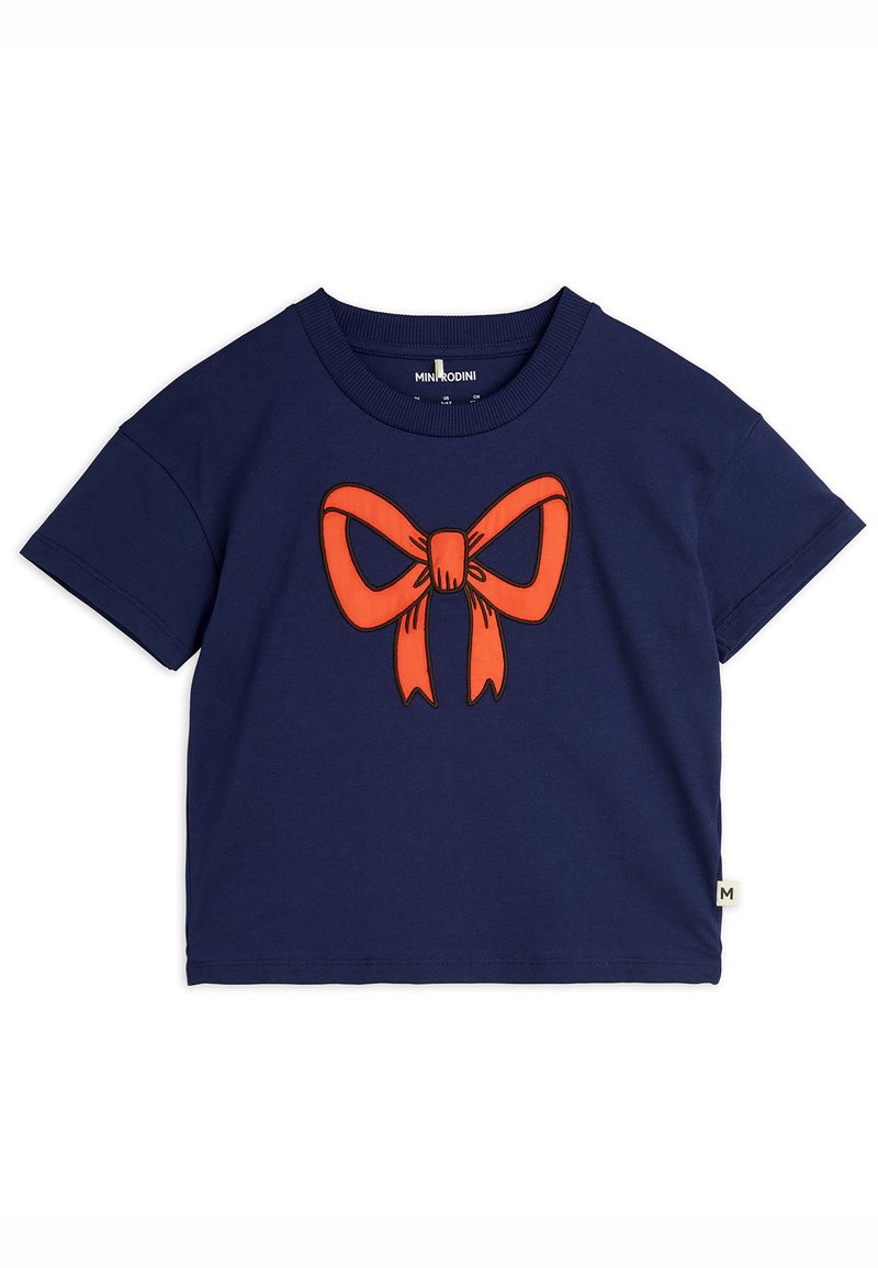 Mini Rodini - BOW APPLICATION TEE UNISEX - Camiseta estampada - blue, Ampliar