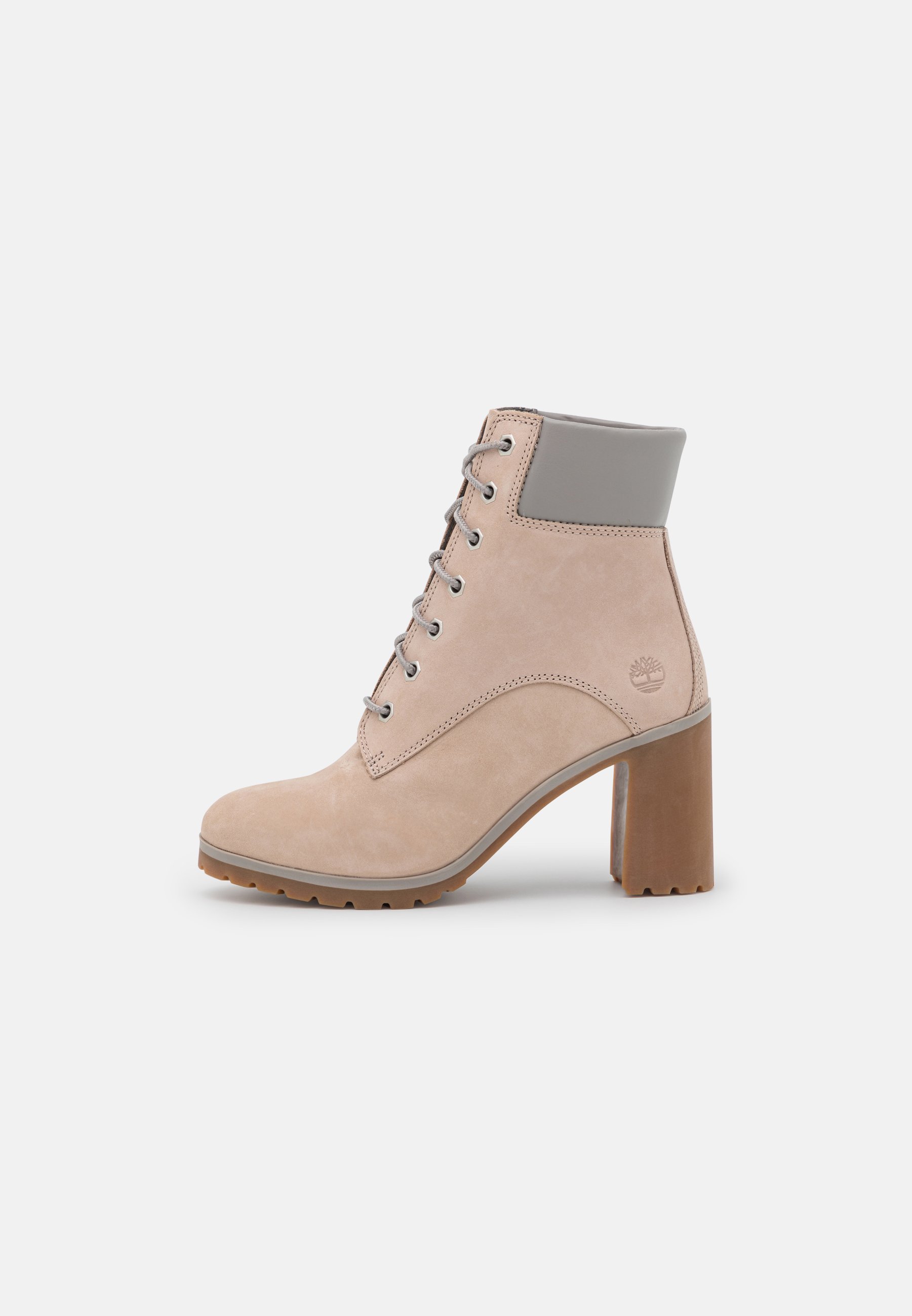 Lace-up ankle boots - light taupe 