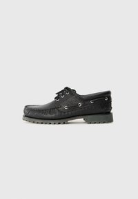 AUTHENTIC 3 UNISEX - Chaussures bateau - black/dark brown