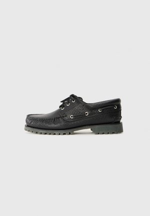 AUTHENTIC 3 EYE - Boat shoes - black/dark brown