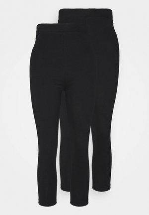 2 PACK - Leggings - black