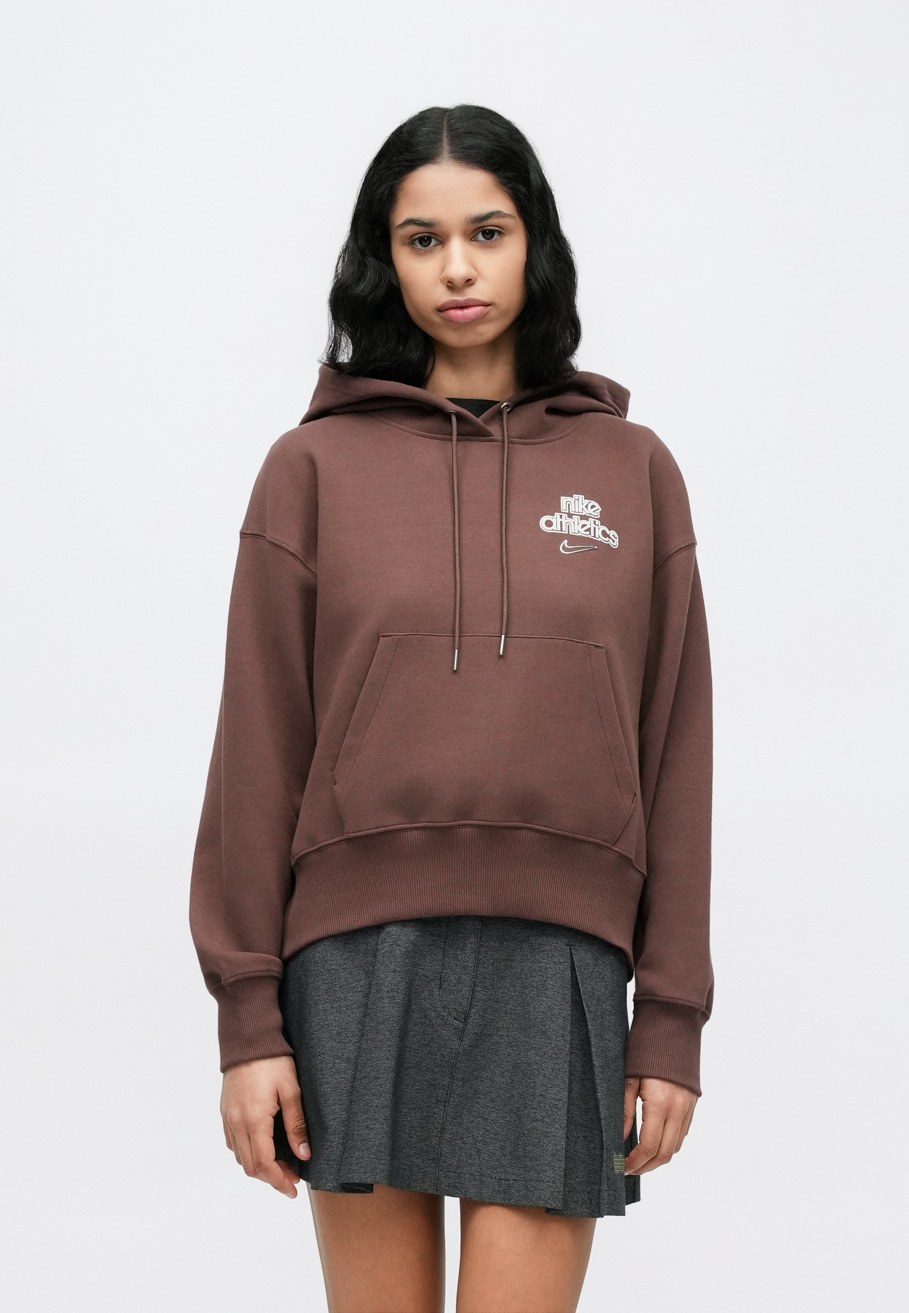 chocolate brown nike sweatshirt