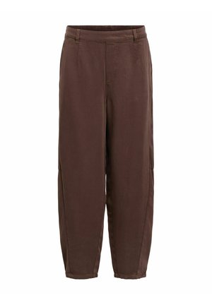 Object, TROUSERS RELAXED BARREL - Wide Leg - seal brown