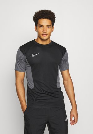 DRY ACADEMY - Print T-shirt - black/iron grey/white