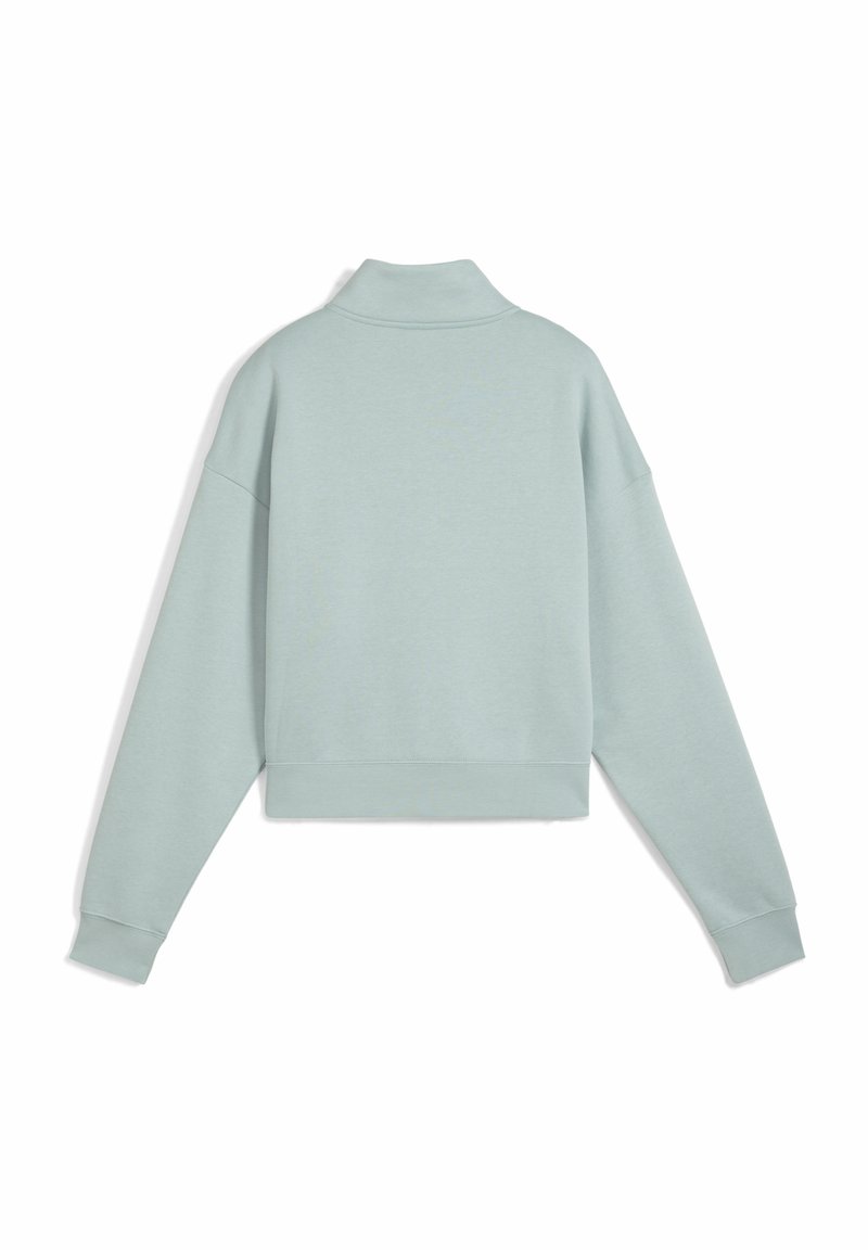 Puma CLASS COMFORT HALF ZIP SHORT CREW - Mikina - light moss