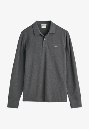 GANT SHIELD RUGGER - Polo - antracit melange