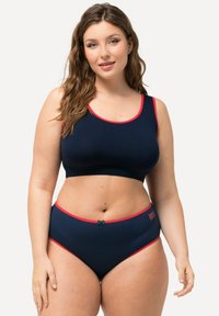 Ulla Popken 7 PACK MIDI BRIEFS- MOTIVATIONAL LETTERING - Trosor - night blue