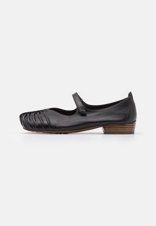 Ballerina med reim - black