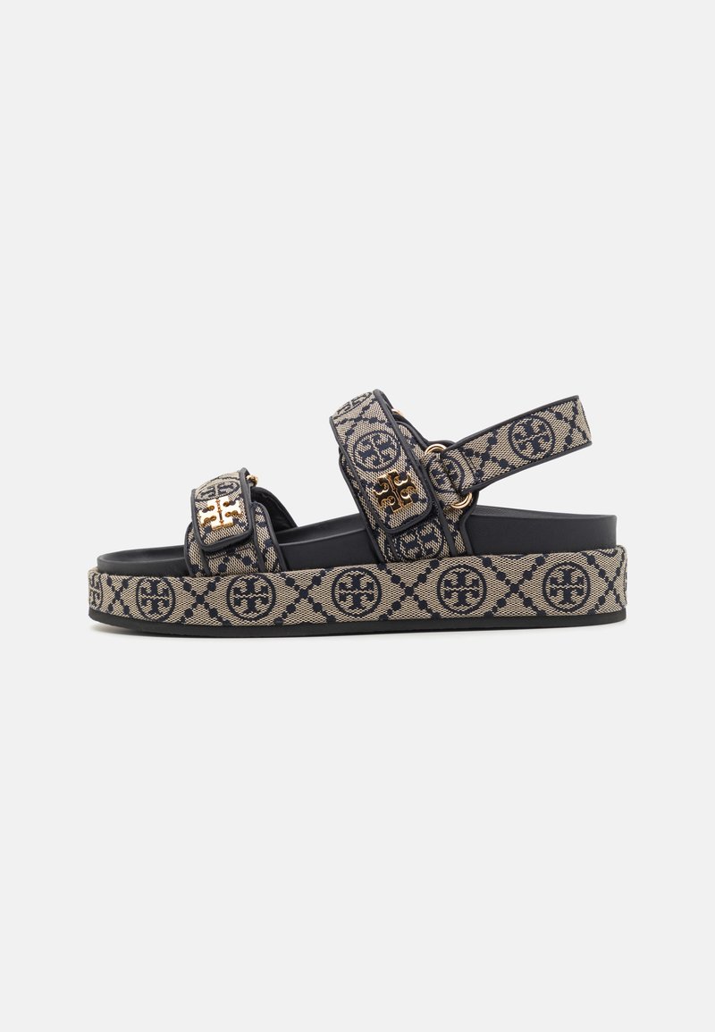 Tory Burch - MONOGRAM KIRA SPORT  - Sandales à plateforme - perfect navy, Agrandir