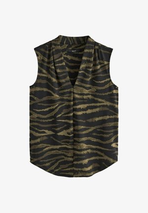 Next V-NECK SLEEVELESS - REGULAR FIT - Bluza - zebra print