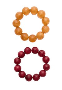 SET OF 2 - Zapestnica - dark red