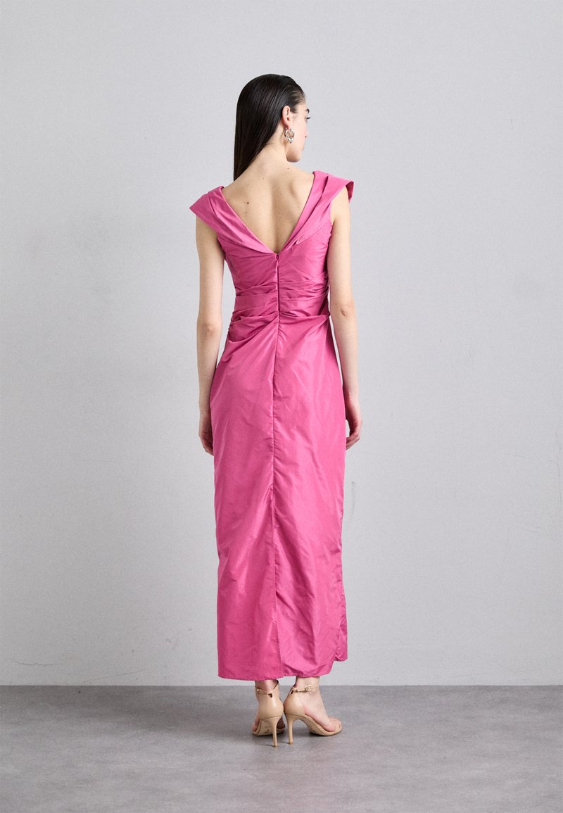 STAUD ANDREA DRESS - Maxi dress - punch/pink - Zalando.co.uk