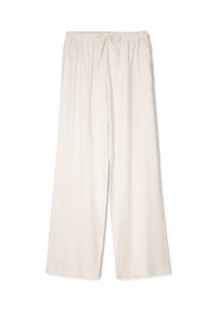 WITH AN ELASTICATED WAISTBAND - Nadrágok - sand