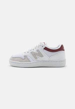 BB480 UNISEX - Baskets basses - white/bordeaux
