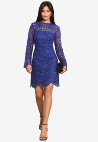 Lipsy PREMIUM LONG SLEEVE MINI - Koktajl obleka/za zabavo - blue