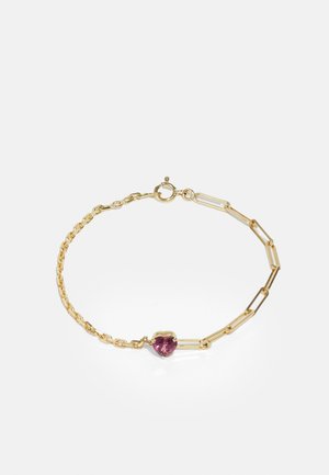 Yvonne Leon BRACELET SOLITAIRE CŒUR ROSE  - Rokassprādze - yellow gold