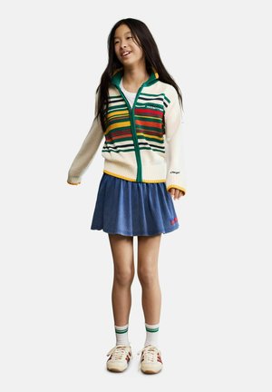 Desigual, SHORT FLARED SKIRT - Farmerszoknya - blue
