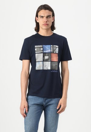 TOM TAILOR DENIM Majica kratkih rukava s printom - sky captain blue
