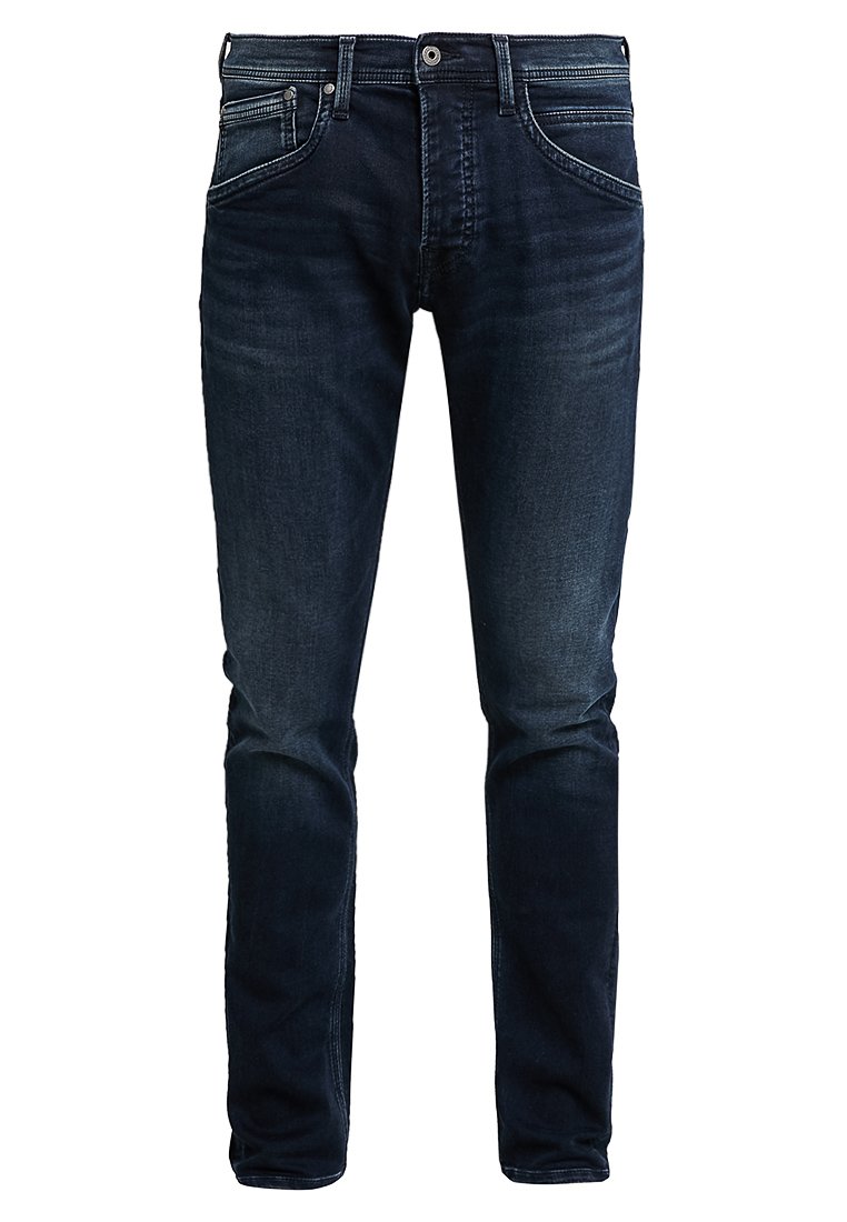 Pepe Jeans TRACK GYMDIGO - Slim fit jeans - black used gymdigo/black denim  - Zalando.co.uk