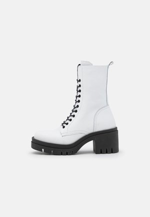 Bottines à plateau - white