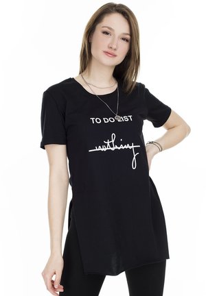 Print T-shirt - black