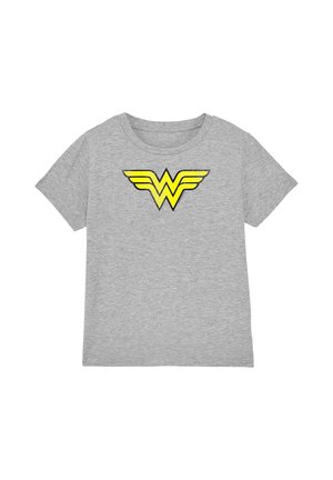 Cotton Soul, DC WW LOGO DISTRESSED UNISEX - Print T-shirt - mottled light grey