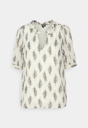 Vero Moda Tall, VMSARA NECK TOP WVN BTQ TLL - Μπλούζα - birch/sara