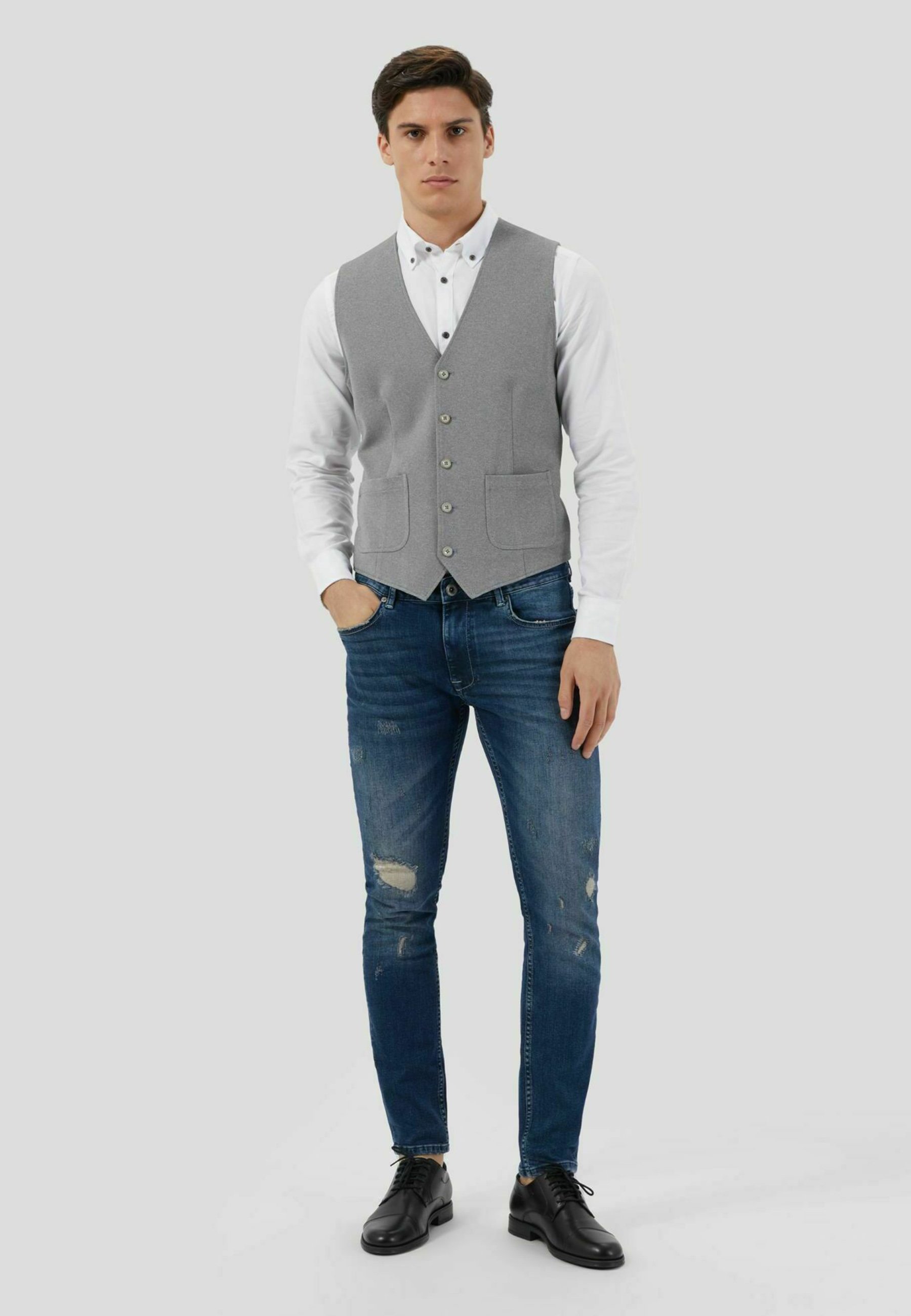 Conbipel Gilet elegante - grigio chiaro - Zalando.it