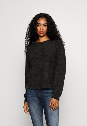 ONLY ONLDANIELLA L/S NOOS - Pullover - dark grey melange/gris chiné