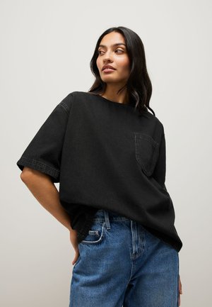 REGULAR FIT  - Pamata T-krekls - washed black