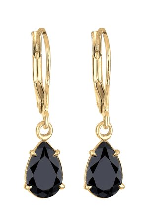 GLASS CRYSTAL  - Ohrringe - black