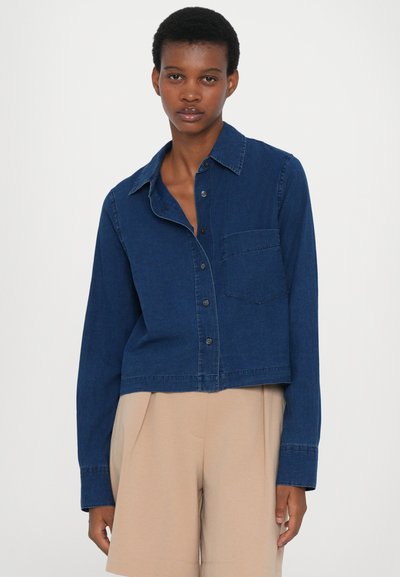 CLOSED CROPPED CLASSIC SHIRT - Overhemdblouse - dark blue