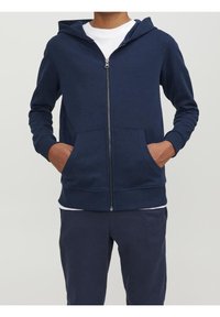 Jack & Jones Junior Felpa con zip - dark blue