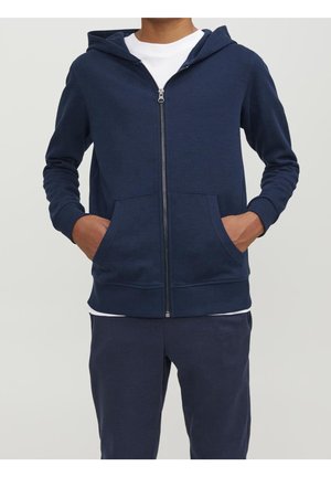 Jack & Jones Junior Felpa con zip - dark blue