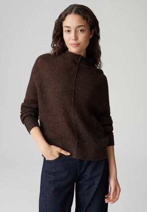 WIDE FIT SOFT TOUCH BATWING SLEEVES - Pullover - coffee bean
