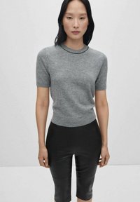 Mango Tricou basic - mottled grey