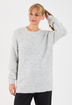 Neule - light grey melange
