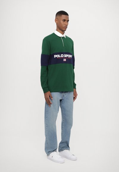 Polo Ralph Lauren LONG SLEEVE RUGBY UNISEX - Polo krekls - new forest/cruise navy
