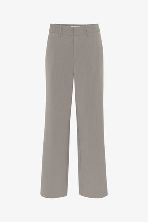 Gestuz JOELLE PINSTRIPE PANTS - Hlače - rock ridge
