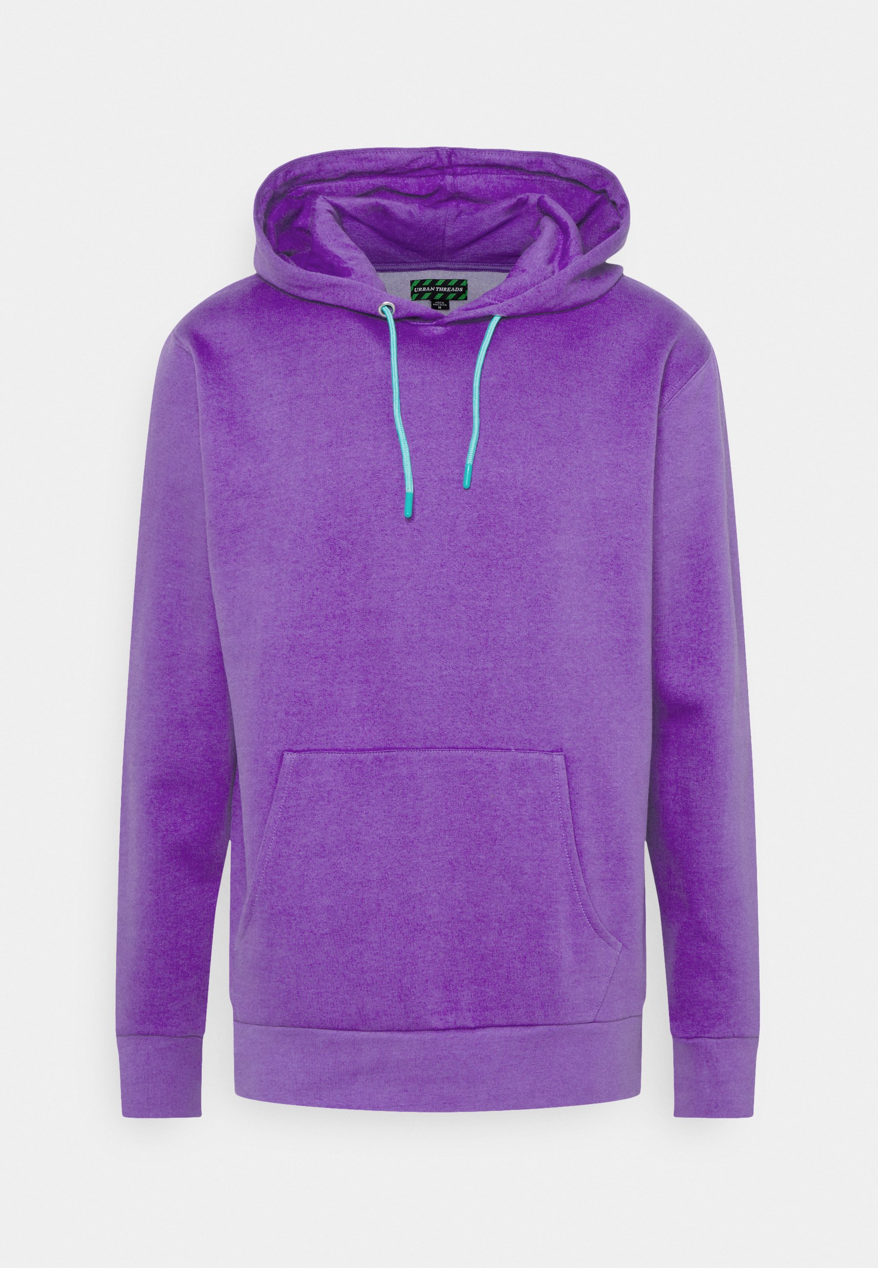 purple and teal hoodie
