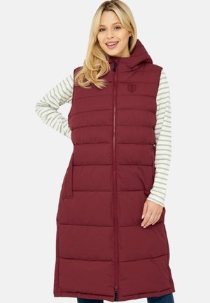 HOLM - Waistcoat - tibetan red check